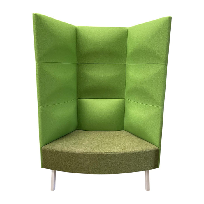Refurbished Acoustic Lounge Chair in Green