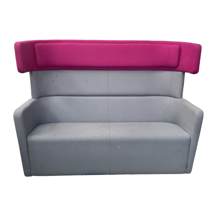 Refurbished Bene PARC Wingback Seating Booth in Pink & Grey