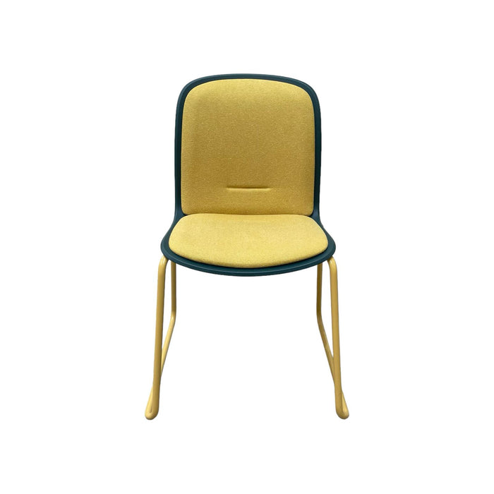 Refurbished Cavatina Metting Chair in Yellow & Green