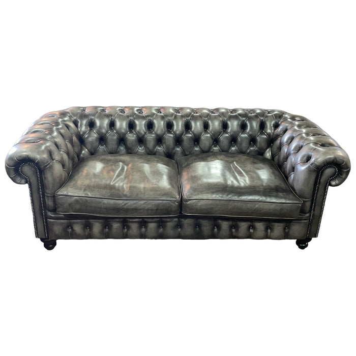 Refurbished 'Cromwell' - Chesterfield Sofa in Antiqued Leather