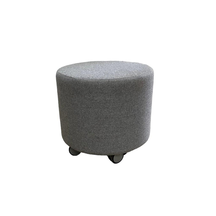 Refurbished Grey Wagstaff Area High Drum Stool