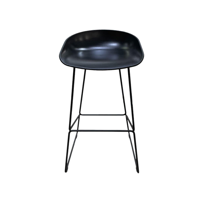 Refurbished HAY About A Stool - AAS 38 - in Black