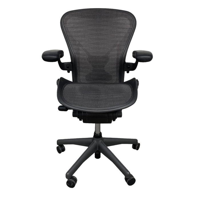 Refurbished Herman Miller Aeron Posturefit - Tuxedo Mesh- Fully Loaded - Size B - MK2