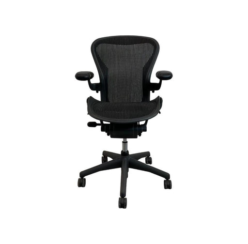 Black Aeron Herman Miller Refurbished Office Chair.