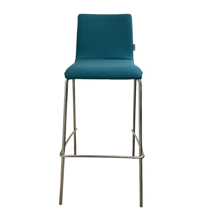 Refurbished Narbutas Moon Bar Stool in Dark Teal
