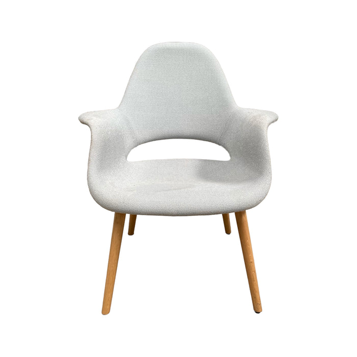 Refurbished Organic Chair in Ice Blue/Ivory