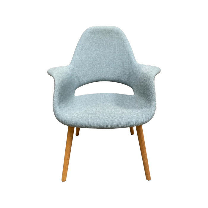Refurbished Organic Chair in Mint/Ivory