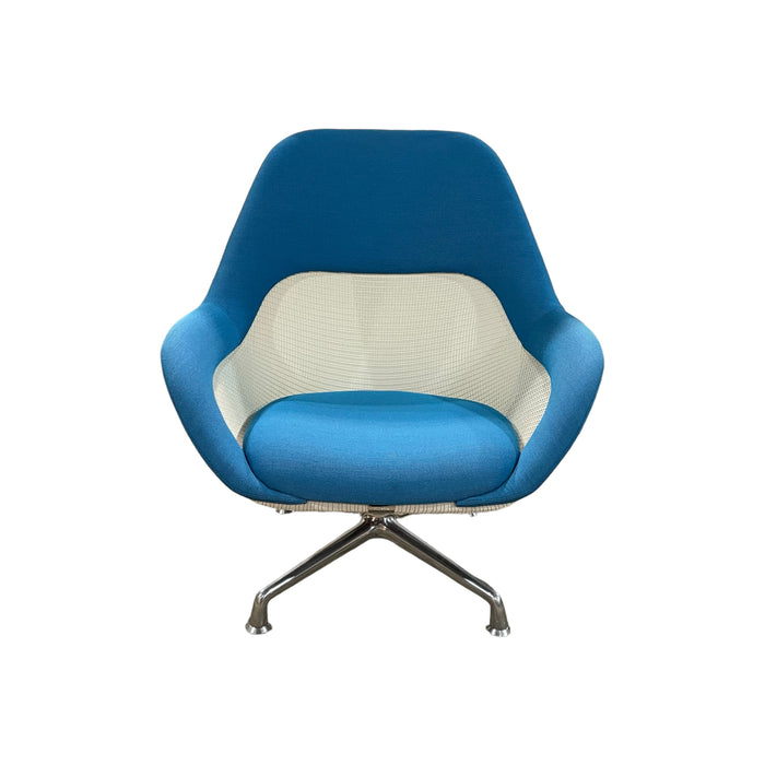 Refurbished SW_1 Conference Chair in Blue & White