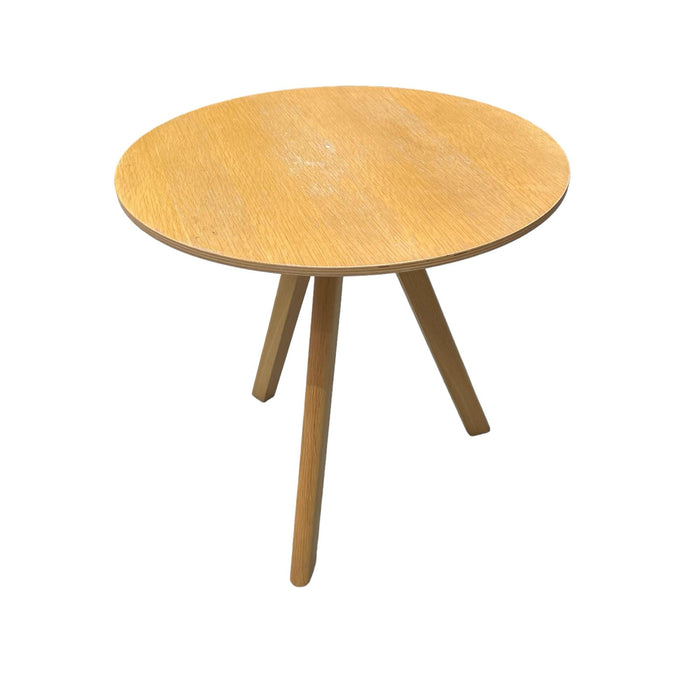 Refurbished Small Round Wooden Coffee Table