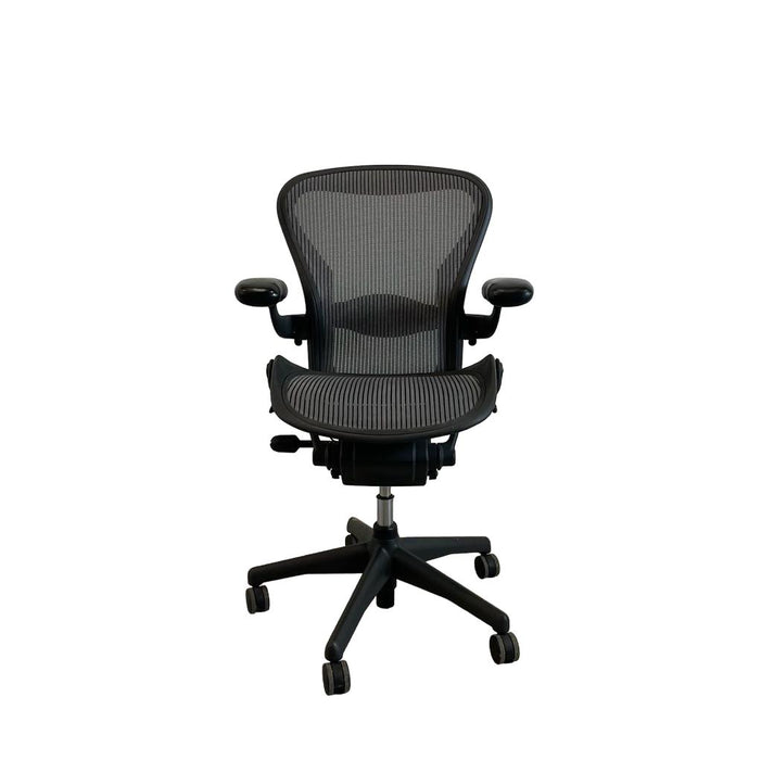 Refurbished Herman Miller Aeron - Carbon Mesh - Fully Loaded - MK2 - Size B