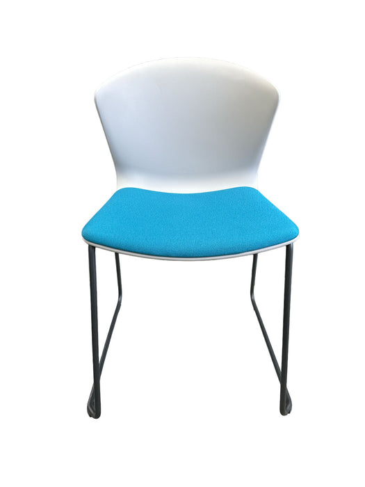 Refurbished WHASS Cantilever Chair in Grey & Blue