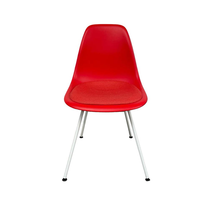 Refurbished Vitra Eames Plastic Side Chair RE DSX - Red