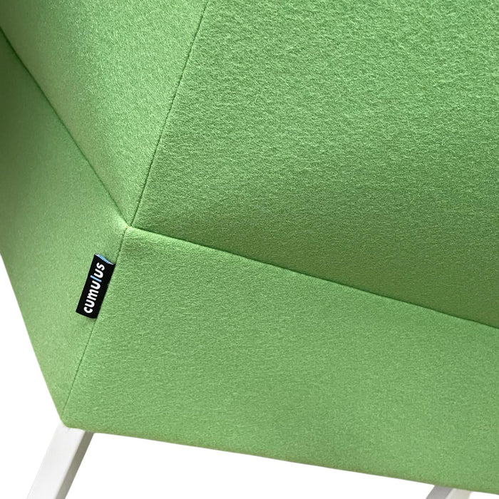 Refurbished Acoustic Lounge Chair in Green