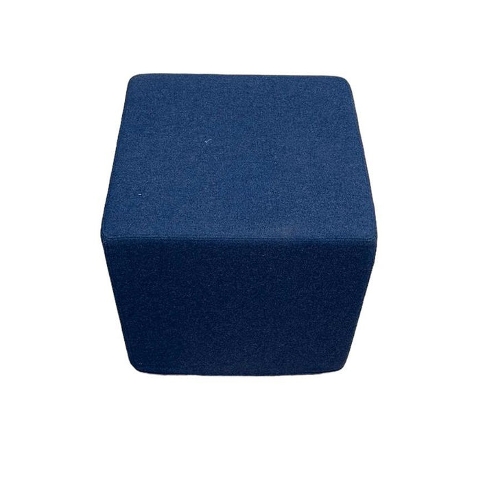 Refurbished Blue Cube (3D) Buzzispace Pouf