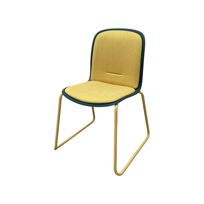 Refurbished Cavatina Metting Chair in Yellow & Green