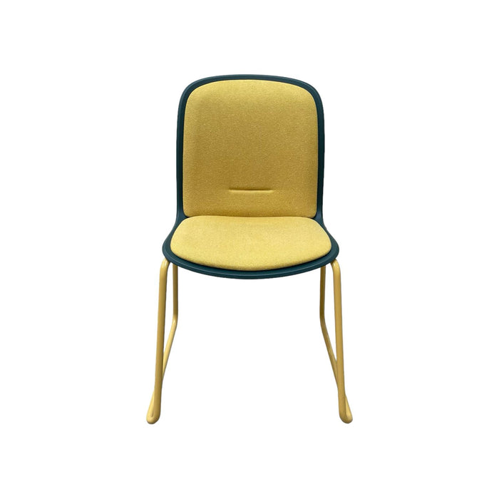Refurbished Cavatina Metting Chair in Yellow & Green