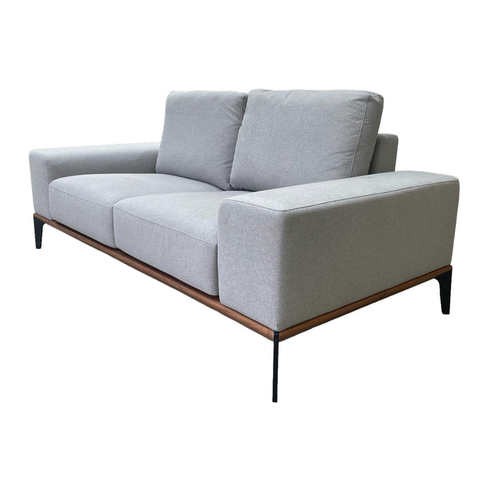 Refurbished Chunky 2-Seater Sofa in Grey