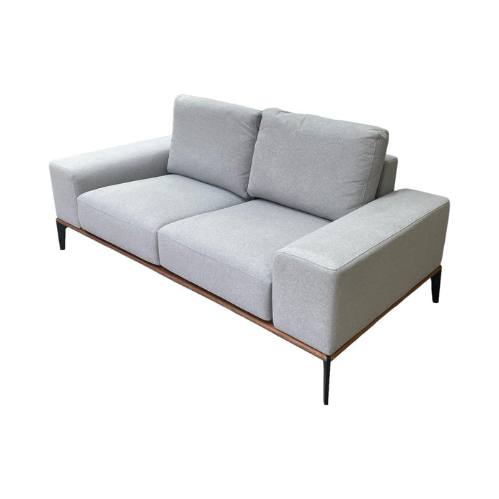Refurbished Chunky 2-Seater Sofa in Grey
