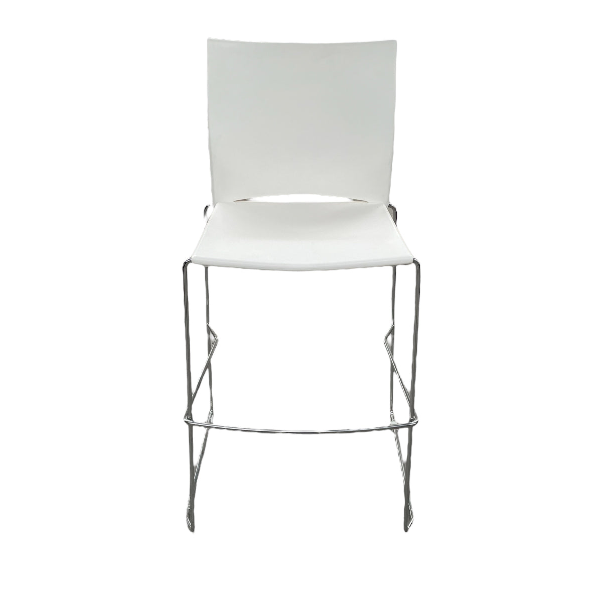 Refurbished White Connection Xpresso Stool — Zero Office Furniture