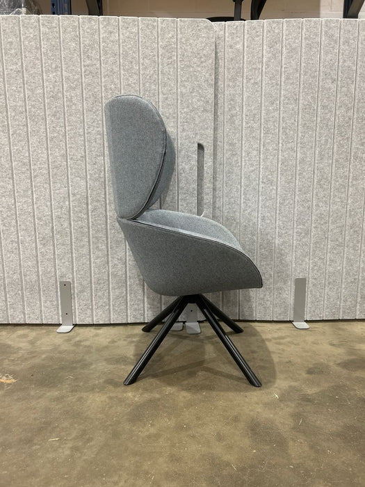 Refurbished Edge Design Runna High Back Tub Grey Swivel Chair