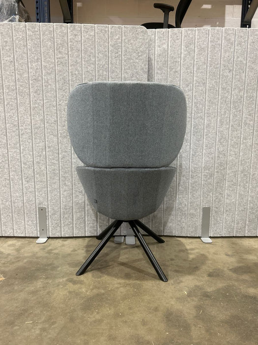 Refurbished Edge Design Runna High Back Tub Grey Swivel Chair