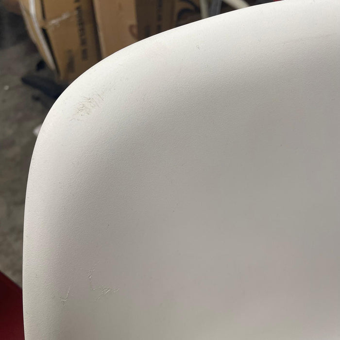 Refurbished Vitra Eames DSR Chair - White with Metal Legs