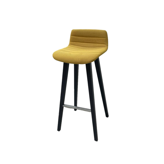 Refurbished Fina Bar Stool in Yellow