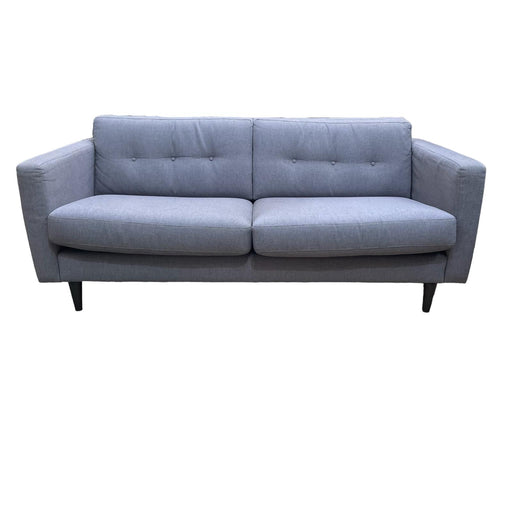 Grey double seater refurbished sofa.