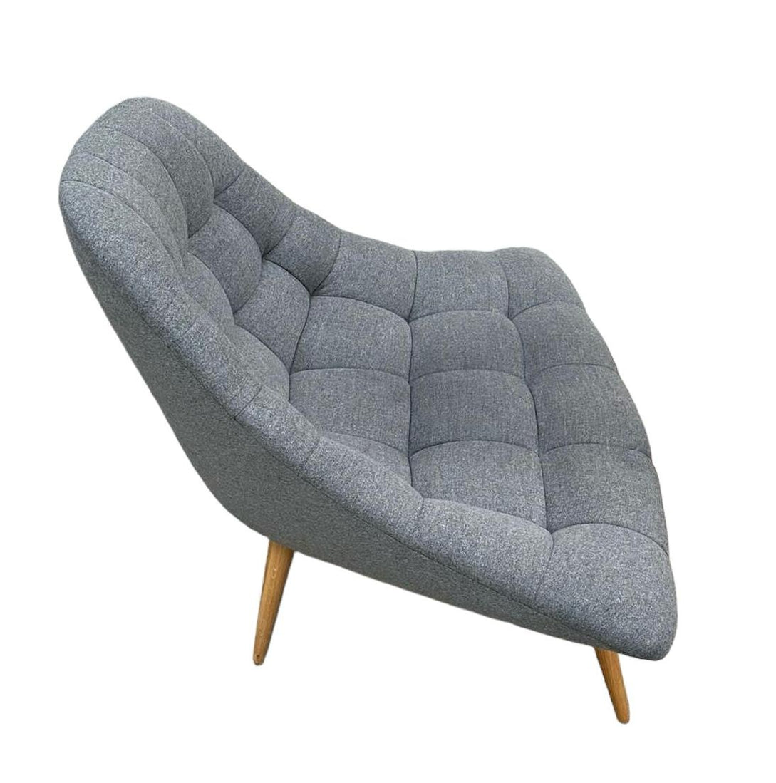 Refurbished Grey MADE Kolton Armchair — Zero Office Furniture