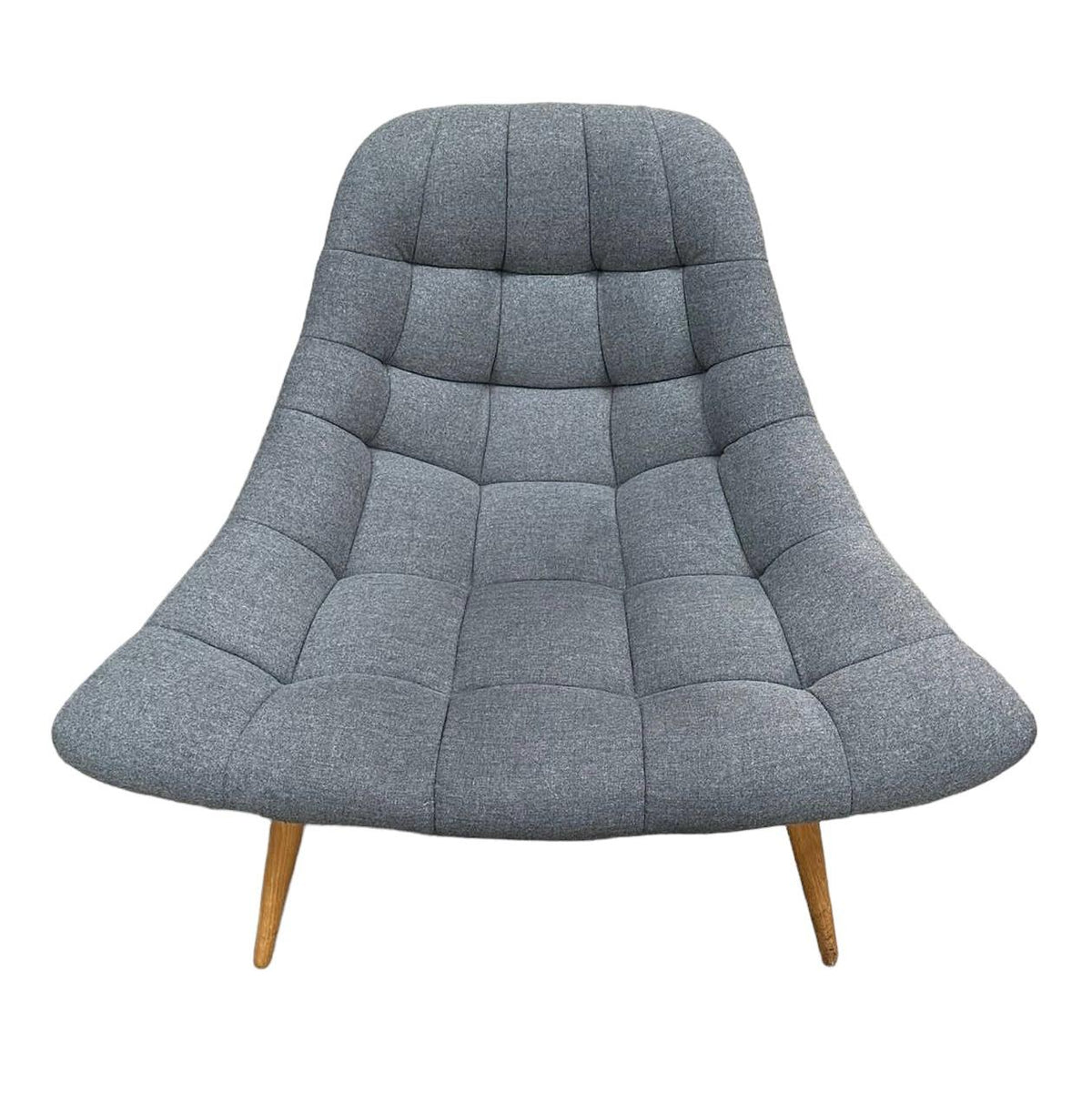 Refurbished Grey MADE Kolton Armchair — Zero Office Furniture