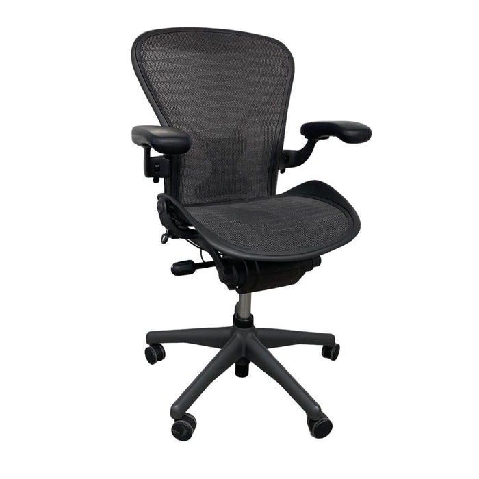 Refurbished Herman Miller Aeron Posturefit - Tuxedo Mesh- Fully Loaded - Size B - MK2