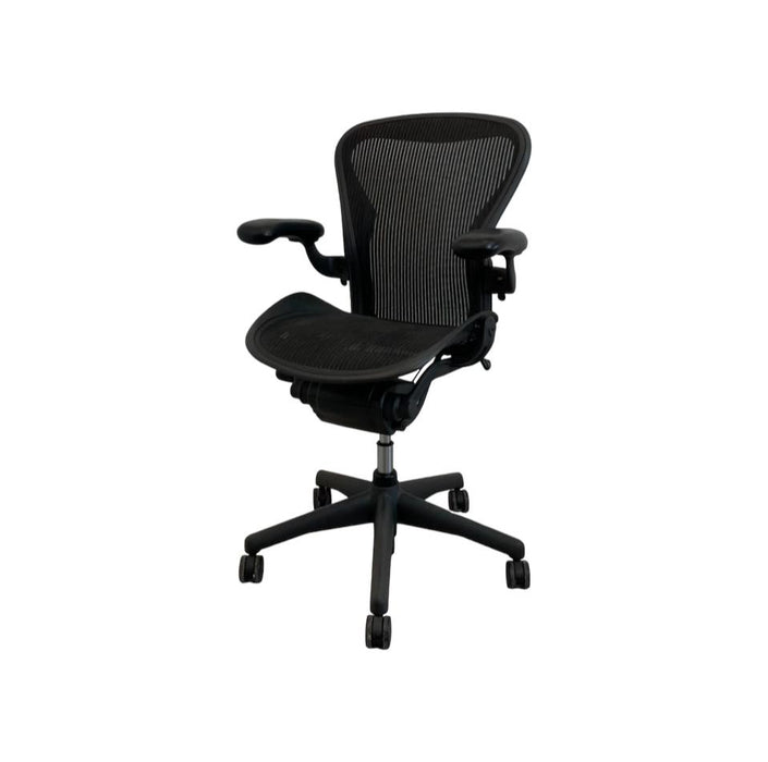 Black Herman Miller Aeron Refurbished Office Chair.