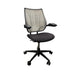 Office chair humanscale liberty with light grey mesh.