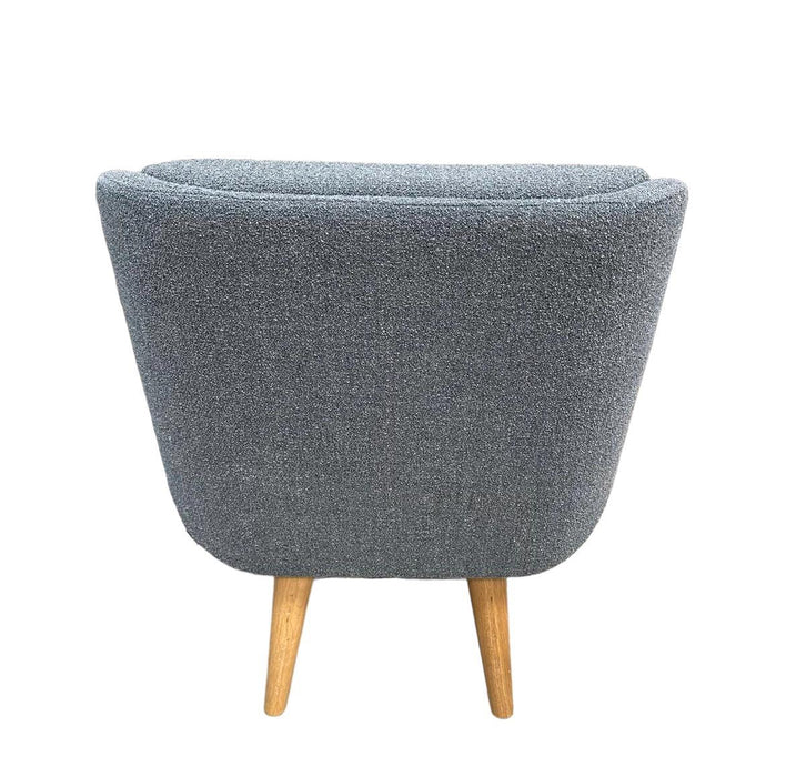 Refurbished Hush Low Armchair in Grey