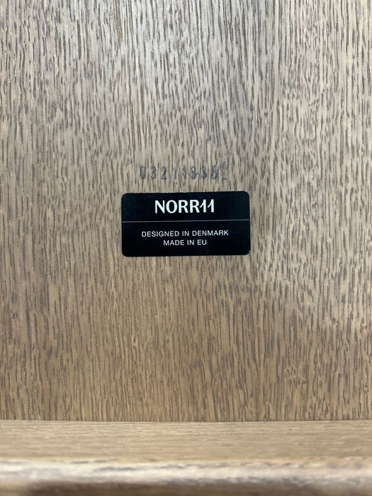 Norr 11 Mammoth High Back Chair Grey Light Smoked Oak Frame