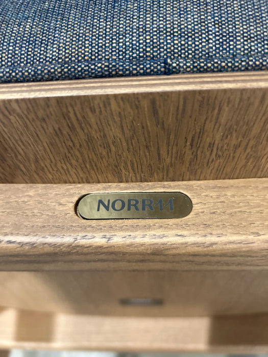 Norr 11 Mammoth High Back Chair Grey Light Smoked Oak Frame