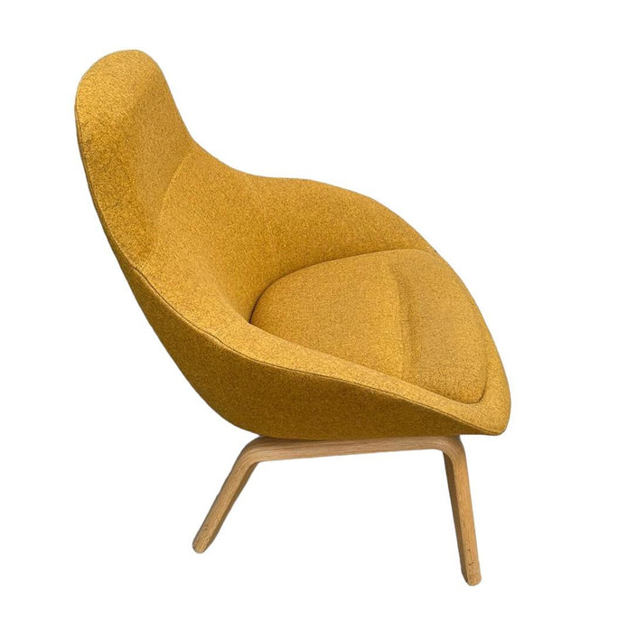 Refurbished Naughtone Always Lounge Chair in Yellow
