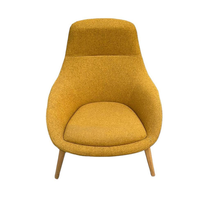 Refurbished Naughtone Always Lounge Chair in Yellow