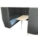 Orangebox Highback Meeting Booth Black Right Angle