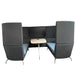 Orangebox Highback Meeting Booth Black