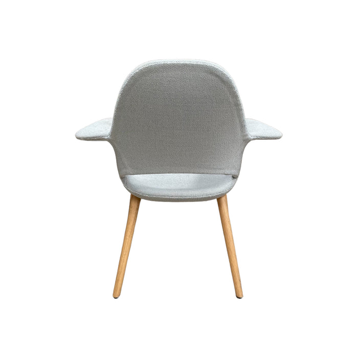 Refurbished Organic Chair in Ice Blue/Ivory
