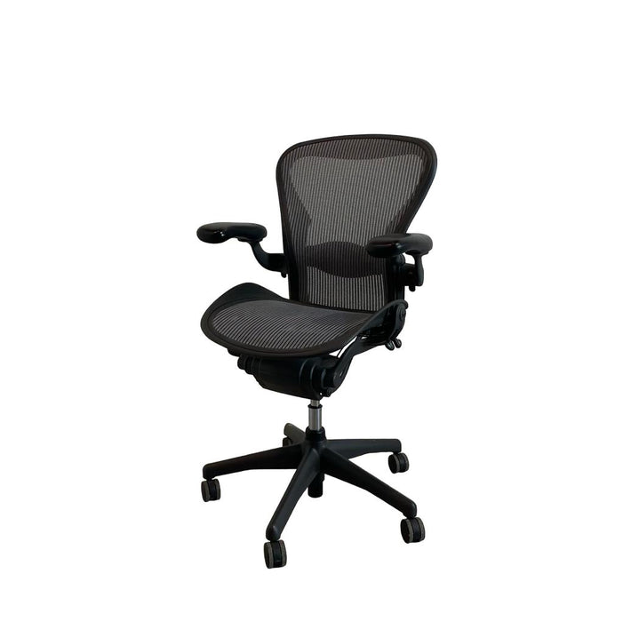 Refurbished Herman Miller Aeron - Size B - Carbon Mesh - Fully Loaded - MK2