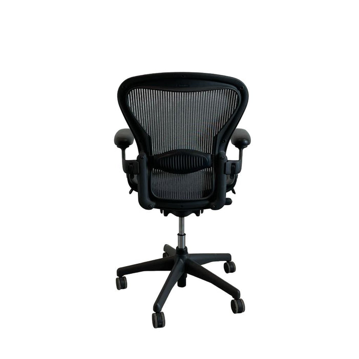 Refurbished Herman Miller Aeron - Size B - Carbon Mesh - Fully Loaded - MK2