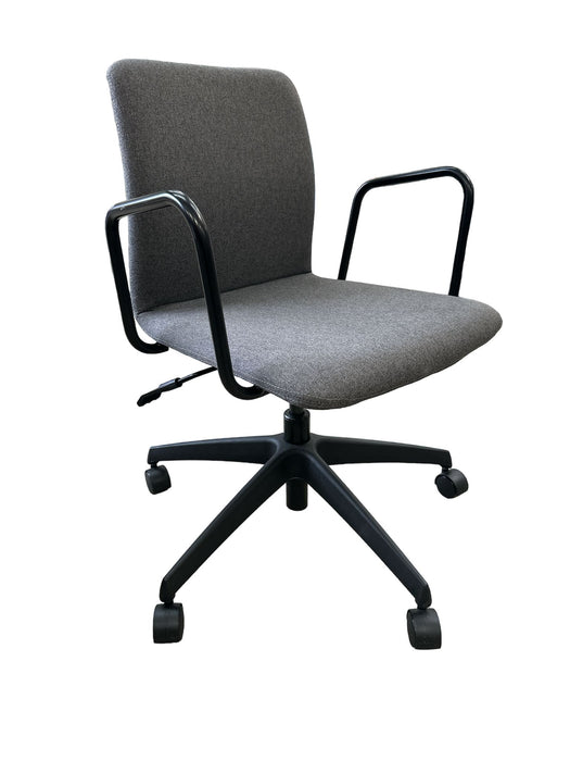 Refurbished BOSS Design Arran Swivel Chair in Grey