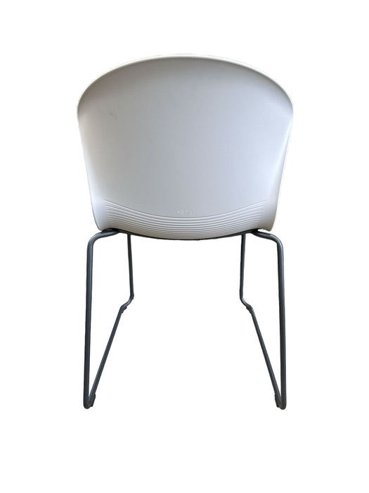 Refurbished WHASS Cantilever Chair in White & Blue