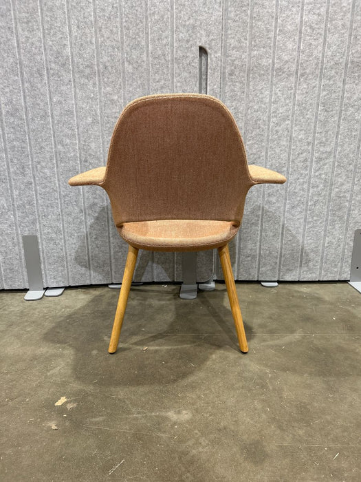 Refurbished Vitra Organic Armchair with Wooden Legs