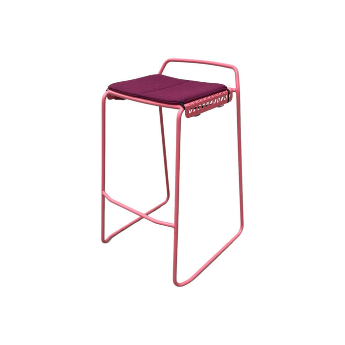 Refurbished Veck High Stool in Pink