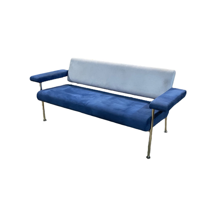 Refurbished Vintage Wolfgang C.R. Mezger Meet sofa for Brunner 1990s in Blue