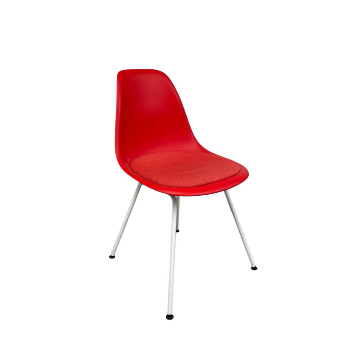 Refurbished Vitra Eames Plastic Side Chair RE DSX - Red