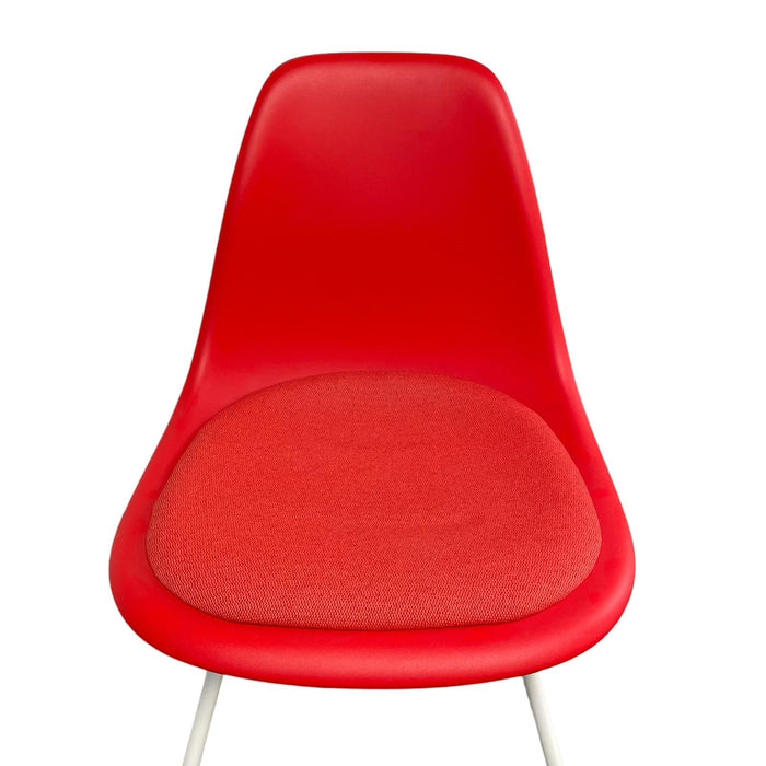 Refurbished Vitra Eames Plastic Side Chair RE DSX - Red